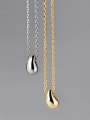 thumb 925 Sterling Silver Water Drop Minimalist Necklace 0