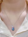 thumb 925 Sterling Silver Austrian Crystal Water Drop Classic Necklace 1