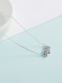thumb 925 Sterling Silver Cute Pig  Pendant Necklace 1