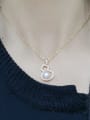 thumb Brass Freshwater Pearl Irregular Trend Necklace 1