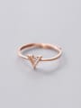 thumb 925 Sterling Silver Shell Triangle Minimalist Band Ring 3