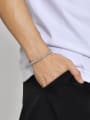 thumb Stainless steel Round Snake Chain Hip Hop Link Bracelet 2