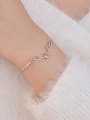 thumb 925 Sterling Silver Cubic Zirconia Deer Head Minimalist Bracelet 3