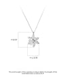 thumb 925 Sterling Silver Cubic Zirconia  Minimalist Snowflake Pendant Necklace 3