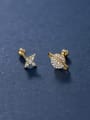 thumb 925 Sterling Silver Cubic Zirconia Star Trend Stud Earring 0