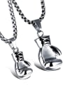 thumb Titanium Irregular Vintage Fist pendant solid couple clavicle outfit Necklace 3