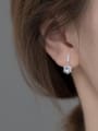 thumb 925 Sterling Silver Cubic Zirconia Geometric Minimalist Stud Earring 1