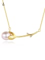 thumb 925 Sterling Silver Freshwater Pearl Flower Minimalist Necklace 0