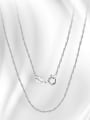 thumb 925 Sterling Silver Minimalist 1.5mm water wave chain 2