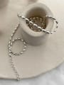 thumb 925 Sterling Silver Bead Irregular Vintage Necklace 1