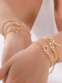 thumb Stainless steel Shell Flower Minimalist Link Bracelet 1
