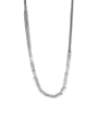 thumb 925 Sterling Silver Smooth Geometric Vintage Necklace 0