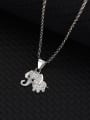 thumb 925 Sterling Silver Cubic Zirconia Icon Dainty Necklace 3