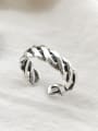 thumb 925 Sterling Silver Twist weave free size Ring 1