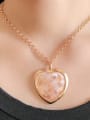 thumb Copper Shell Heart Dainty Pendant Necklace 2
