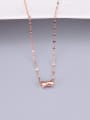 thumb Titanium   Water Wave Chain Cone Necklace 4