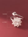 thumb 925 Sterling Silver Flower Minimalist Band Ring 3