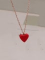 thumb Titanium Red Turquoise Heart Necklace 2