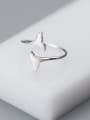 thumb 925 Sterling Silver Wing Minimalist Band Ring 1