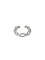 thumb 925 Sterling Silver  Minimalist Hollow thin chain no pierced ear clip  (Single ) 4