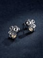 thumb 925 Sterling Silver Icon Squirrel  Cute Stud Earring 2