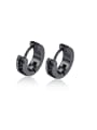 thumb Stainless steel Cubic Zirconia Geometric Minimalist Huggie Earring 1