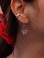 thumb Miyuki Millet Bead Multi Color Triangle Bohemia Pure handmade Weave Earring 2