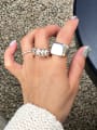 thumb 925 Sterling Silver Vintage Spring Double  Free Size Ring 0