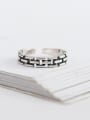 thumb 925 Sterling Silver Geometric  Chain Vintage Band Ring 3