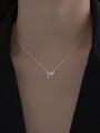 thumb 925 Sterling Silver  Minimalist Hollow Butterfly Pendant  Necklace 1