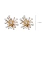 thumb Alloy With Gold Plated Fashion Flower Earrings 3