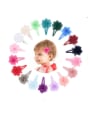 thumb Alloy Yarn Minimalist Flower  Multi Color Hair Barrette 1