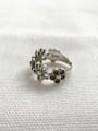 thumb 925 Sterling Silver  Vintage  Hollow Flower  free size Ring 0