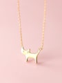 thumb 925 Sterling Silver Cute Diamond cat  Pendant  Necklace 1