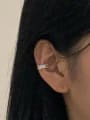 thumb 925 Sterling Silver Cubic Zirconia Geometric Dainty Single Earring 1
