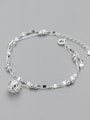 thumb 925 Sterling Silver Bead Irregular Hip Hop Strand Hollow sphere double layer Bracelet 2