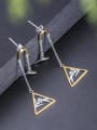 thumb 925 Sterling Silver Triangle Minimalist Threader Earring 1
