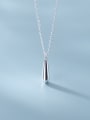 thumb 925 Sterling Silver smooth Water Drop Minimalist Necklace 0