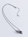 thumb 925 Sterling Silver Smooth Geometry Necklace 2