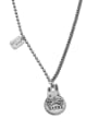 thumb Vintage Sterling Silver With Platinum Plated Simplistic Rabbit Power Necklaces 0