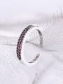 thumb 925 Sterling Silver Cubic Zirconia Geometric Vintage Band Ring 2
