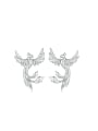 thumb 925 Sterling Silver Bird Trend Stud Earring 0