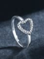 thumb 925 Sterling SilverHollow  Heart Vintage Band Ring 2