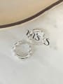 thumb 925 Sterling Silver Round Vintage Twill   Stud Earring 2