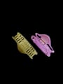 thumb Trend Geometric Alloy Resin Multi Color Jaw Hair Claw 2