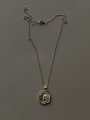 thumb 925 Sterling Silver Retro Human Owl Necklace 2