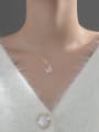 thumb 925 Sterling Silver Cubic Zirconia Butterfly Minimalist Necklace 2