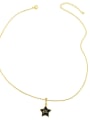thumb Brass Enamel Geometric Minimalist Necklace 3