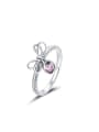 thumb 925 Sterling Silver Cubic Zirconia  Cute Butterfly  Ring And Earring Set 3