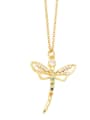 thumb Brass Cubic Zirconia Butterfly Trend Necklace 3